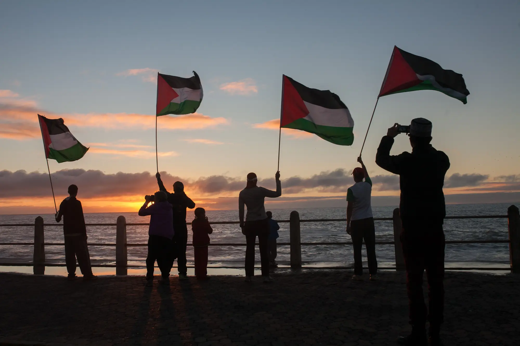 Photo of pro-Palestinian protestors